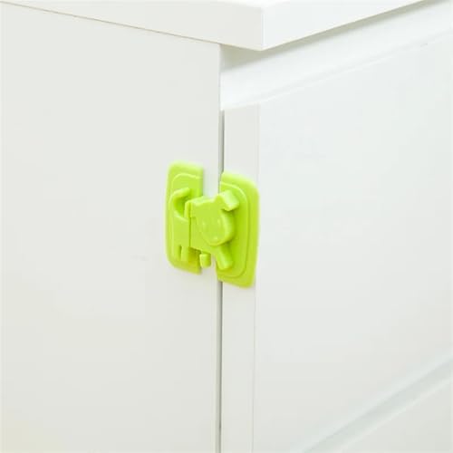 DNAFIMUO 1Pcs Pink Safety Drawer Lock for Cabinet Doors