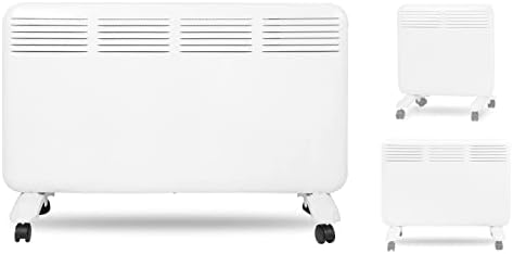 Fadidio 1500W Electric Space Heater with Touch Thermostat and Wheels