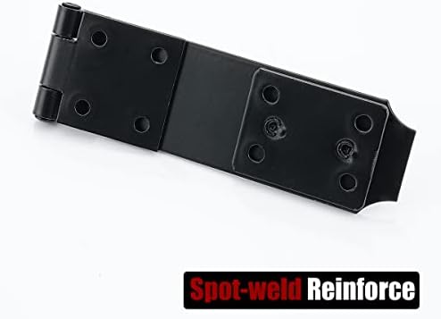 JQK Door Hasp Latch Lock DL130-PB Matte Black