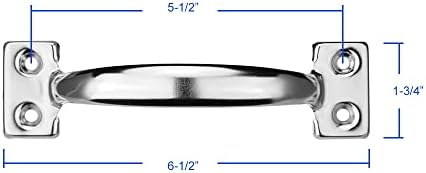 LIZAVO V171 Gate Handle 2 Pack Stainless Steel