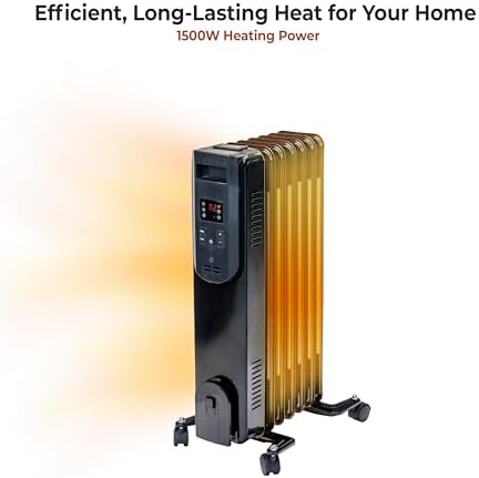 Comfort Zone 1500W Radiator Heater with Remote Control 1