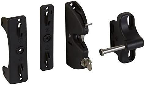National Hardware N346-201 V6201 Gate Latch in Black 4-916 1