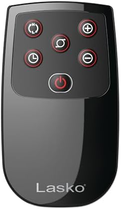 Lasko 1500 Watt Oscillating Tower Heater with Remote and Timer Silver