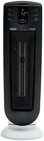 DeLonghi 1500W Ceramic Tower Heater with Remote and Timer