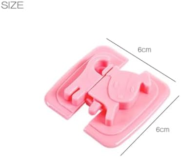 DNAFIMUO 1Pcs Pink Safety Drawer Lock for Cabinet Doors