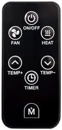Modern Ember 1500W Infrared Heater with LED Touchscreen