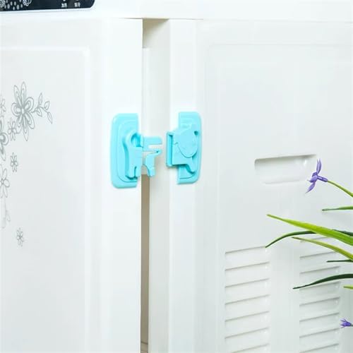 DNAFIMUO 1Pcs Pink Safety Drawer Lock for Cabinet Doors