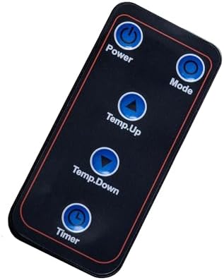 Comfort Zone Indoor Space Heater with Remote and USB Charging