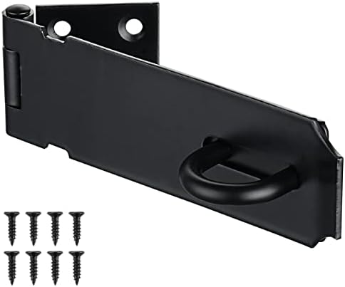 JQK Door Hasp Latch Lock DL130-PB Matte Black