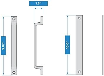 National Hardware N166-022 10-Inch Black Gate Pull Handle