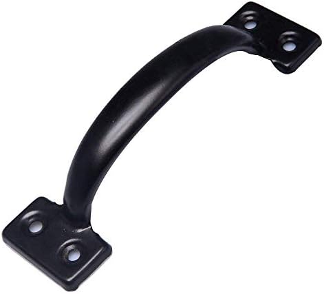 Tebery 4 Pack 6-12 Inch Black Gate Handles