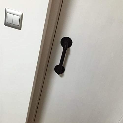 FOYO Set of 2 Matte Black Industrial Door Pull Handles