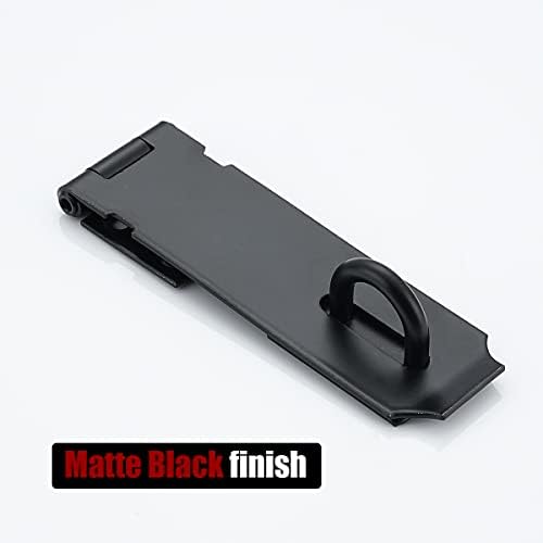 JQK Door Hasp Latch Lock DL130-PB Matte Black