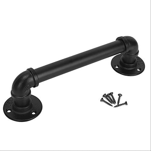 FOYO Set of 2 Matte Black Industrial Door Pull Handles