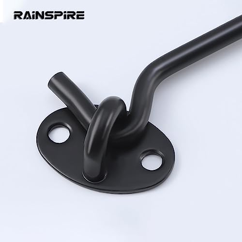 Rainspire 4 Inch Privacy Hook and Eye Latch Set