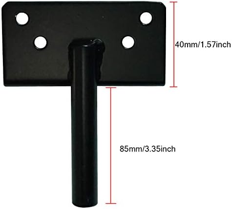 SANKINS Heavy Duty Self-Locking Gate Latch Black Steel