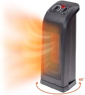 Comfort Zone 18 Inch Space Heater with PTC Oscillation