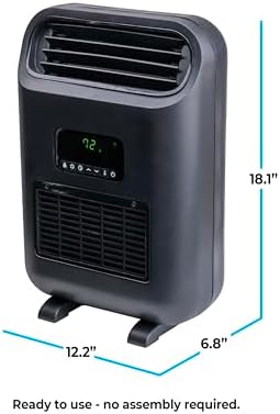 Comfort Zone Wall Mount Space Heater with Timer and Remote Control