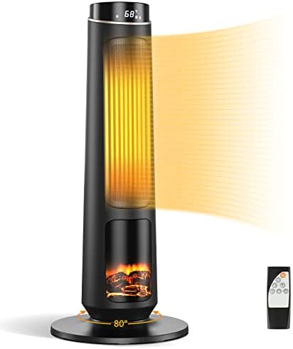 COSTWAY 1500W PTC Ceramic Heater with Remote Control