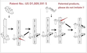 Foozet T-Post Gate Hinge Pins - Heavy Duty Steel Easy to Install
