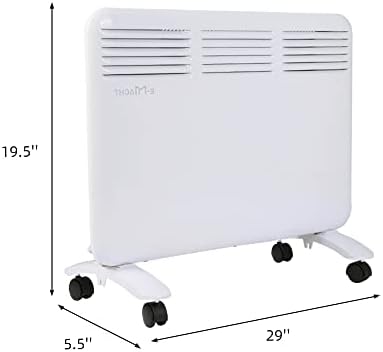 DC DICLASSE 1000W Quiet Electric Heater with Digital Control