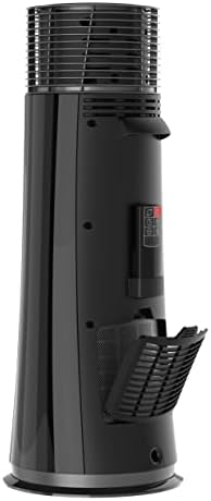 Lasko Oscillating Tower Heater 360-Degree Black 1500W