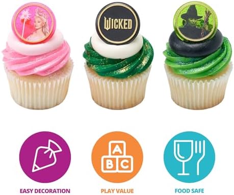 DecoPac Wicked Cupcake Rings 24-Pack