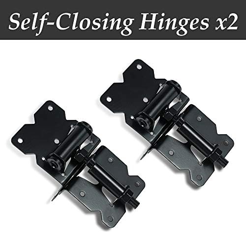 SKYSEN Carbon Steel Black Gate Hinges
