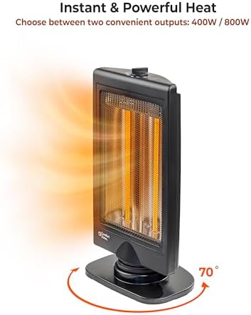Comfort Zone Oscillating Space Heater - 800W