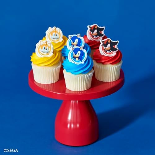 DecoPac Sonic the Hedgehog Cupcake Rings - 24 Pack 1