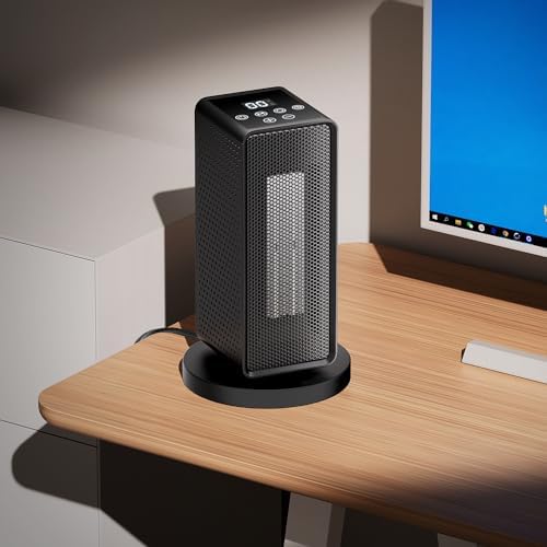 Magshion Quiet Electric Space Heater with 90 Oscillation and 12H Timer