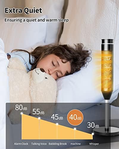 ARLIME Space Heater 1500W with Thermostat and Oscillation