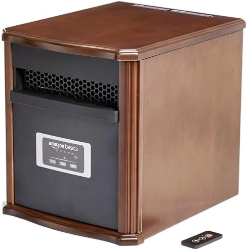 Amazon Basics 1500W Wood Cased Portable Heate