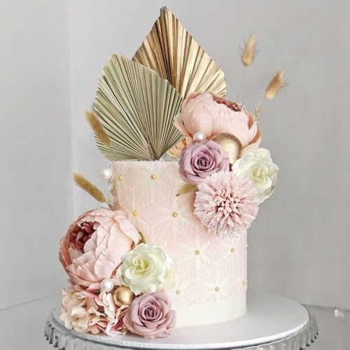 LEFUBABY 32 PCS Boho Cake Toppers Decorations