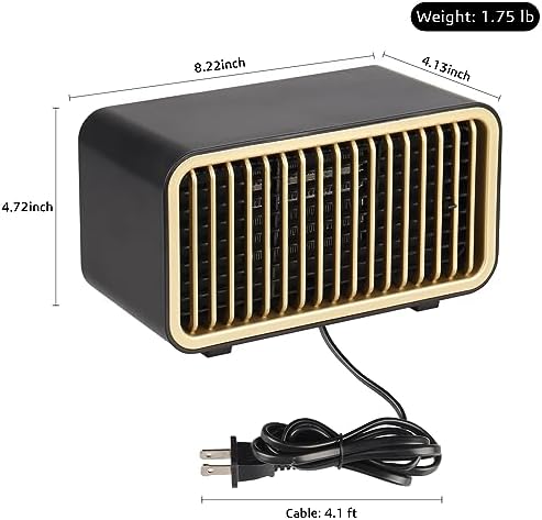 YOUCIDI 550W 900W Dual Mode Electric Space Heater
