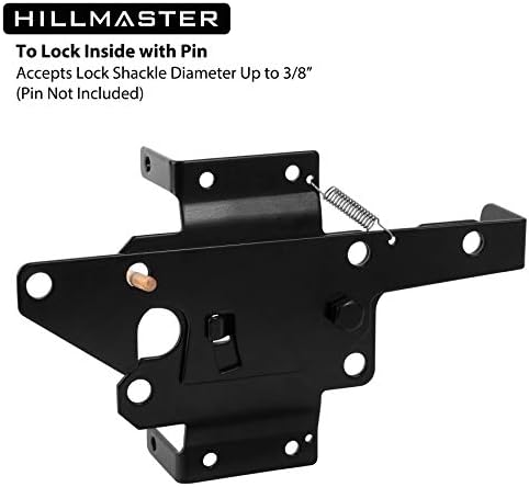 Heavy Duty Self-Locking Gate Latch with Black Finish 1