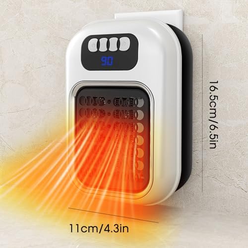 370W Fast Heating Space Heater with Timer