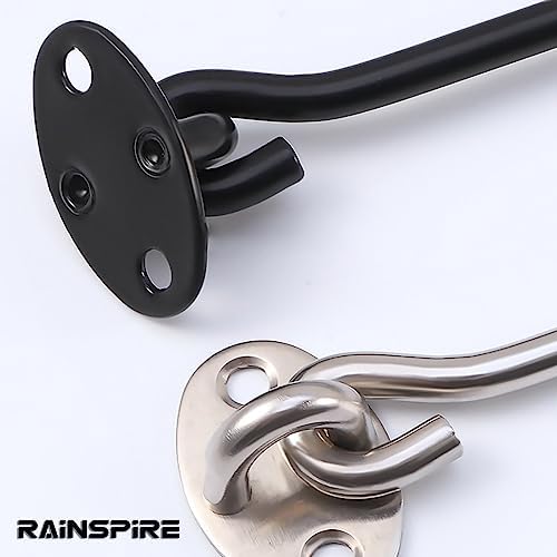 Rainspire 4 Inch Privacy Hook and Eye Latch Set