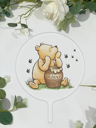 Winnie The Pooh Baby Shower Cake Topper Acrylic Decor
