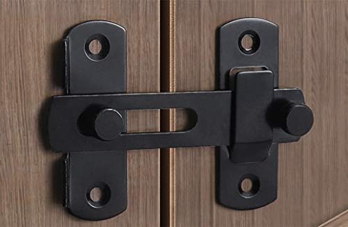 DOUBLE 2 C Barn Door Lock Hardware Black