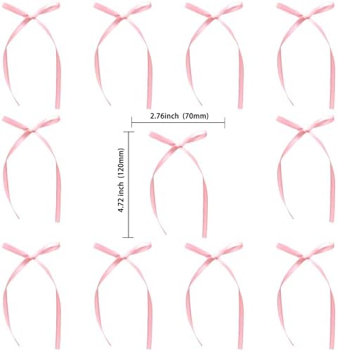 Gyufise 30Pcs Bowknot Cake Toppers Pink