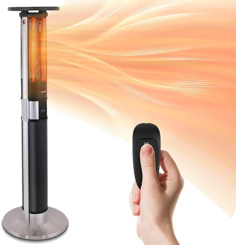 SereneLife Infrared Heater 1500W Portable with Remote Control