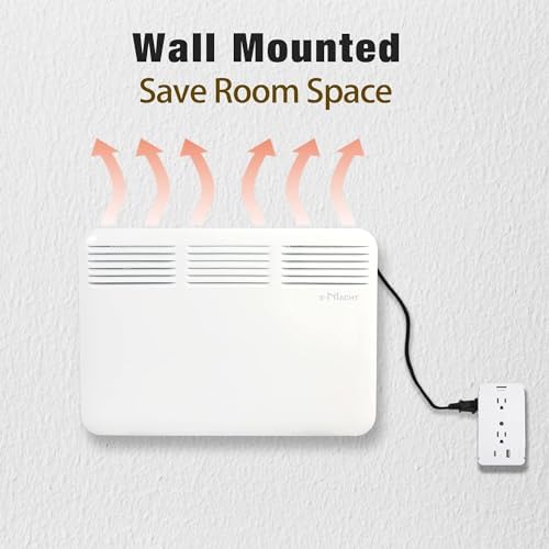 E-Macht 1000W Electric Space Heater with LED Display 1