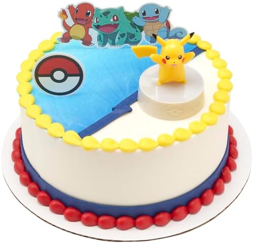 DecoSet Pokmon Light Up Pikachu Cake Topper 3-Piece Set