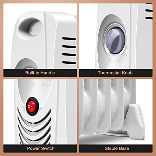 PETSITE Oil Filled Radiator Heater 700W Grey 1