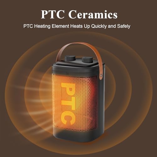 Homifinity 1500W Electric Space Heater with Thermostat 1