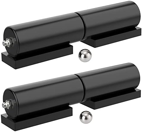 Letowe Heavy Duty Gate Hinges 7 Inches Black Iron 2 Pack Weld On