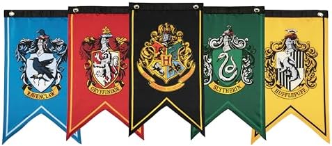 Conquest Journals Harry Potter House Banner Flag Set 1