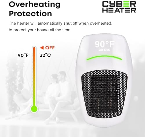 FREEZE2TRIM Cyber Heater 500W Electric Ceramic Space Heater