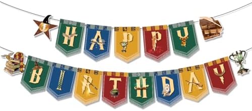 Magical Wizard Birthday Decor Kit with Balloons and Backdrop